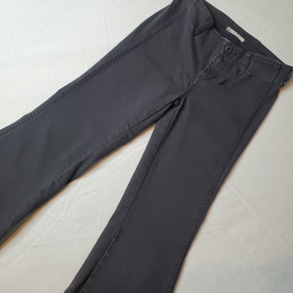 Free People Womens Size 26 Jolene Low Rise Flare Stretch Jeans Faded Black